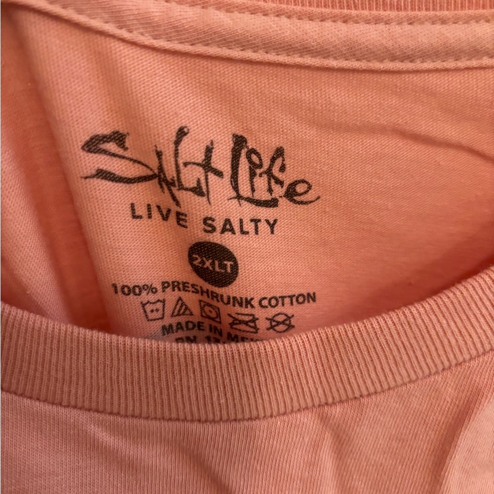2XL peach orange color salt life t shirt like new